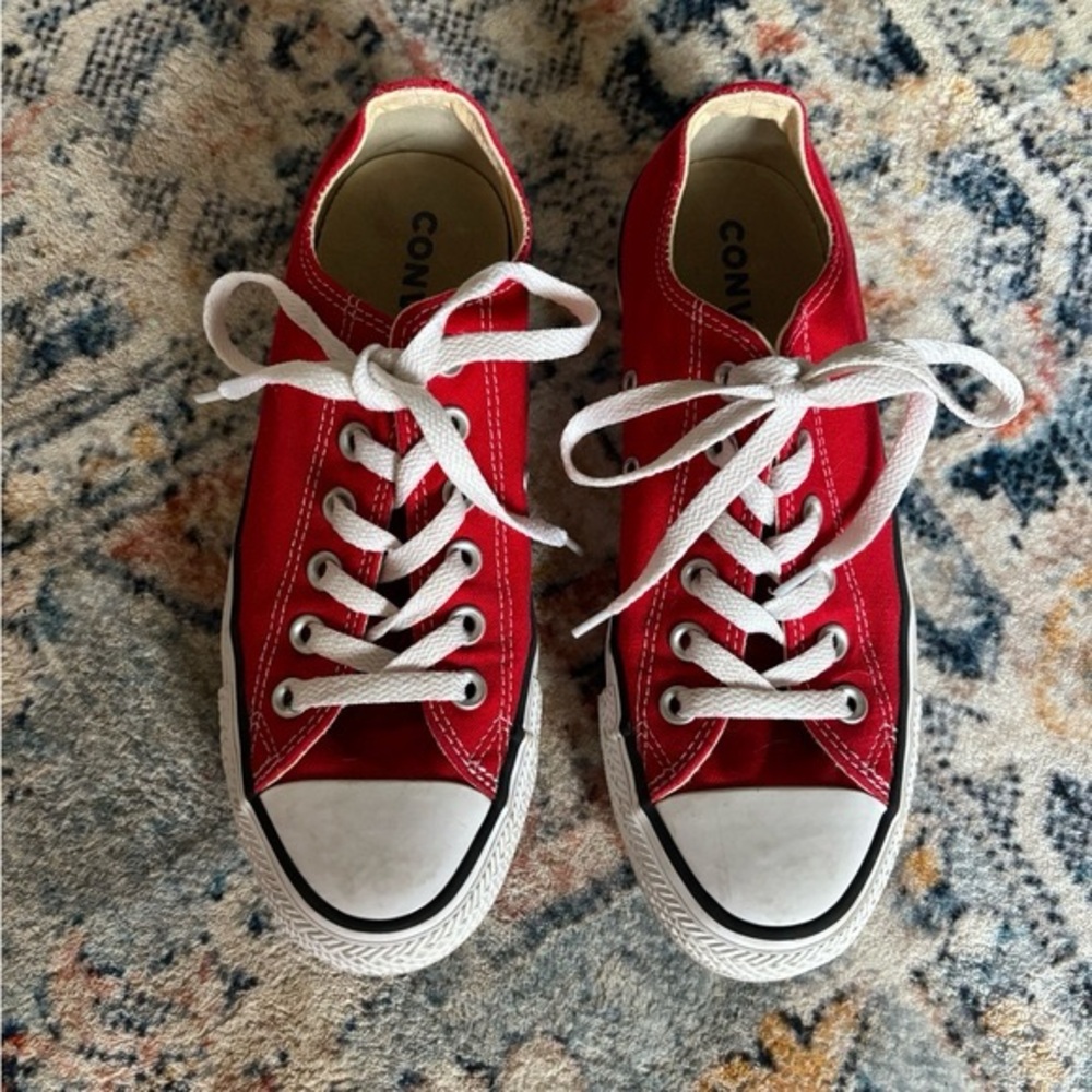 Red Canvas Converse
